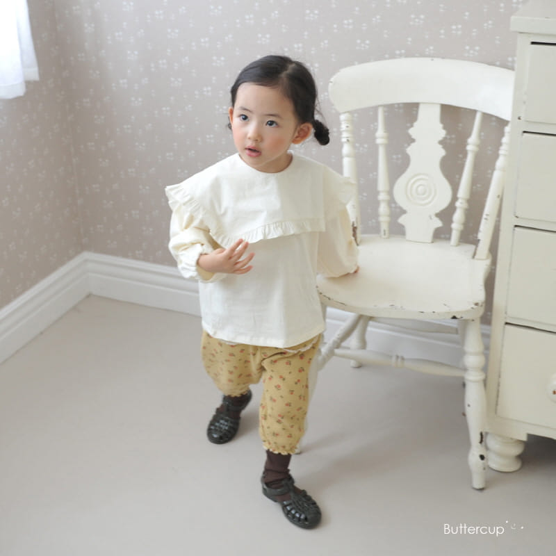 Buttercup - Korean Children Fashion - #discoveringself - Lace Pocket Waffle Pants - 8