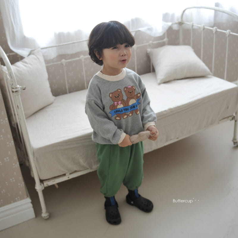 Buttercup - Korean Children Fashion - #littlefashionista - Join Bear Sweatshirt - 12