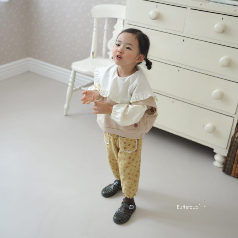 Buttercup - Korean Children Fashion - #minifashionista - Lace Pocket Waffle Pants - 2