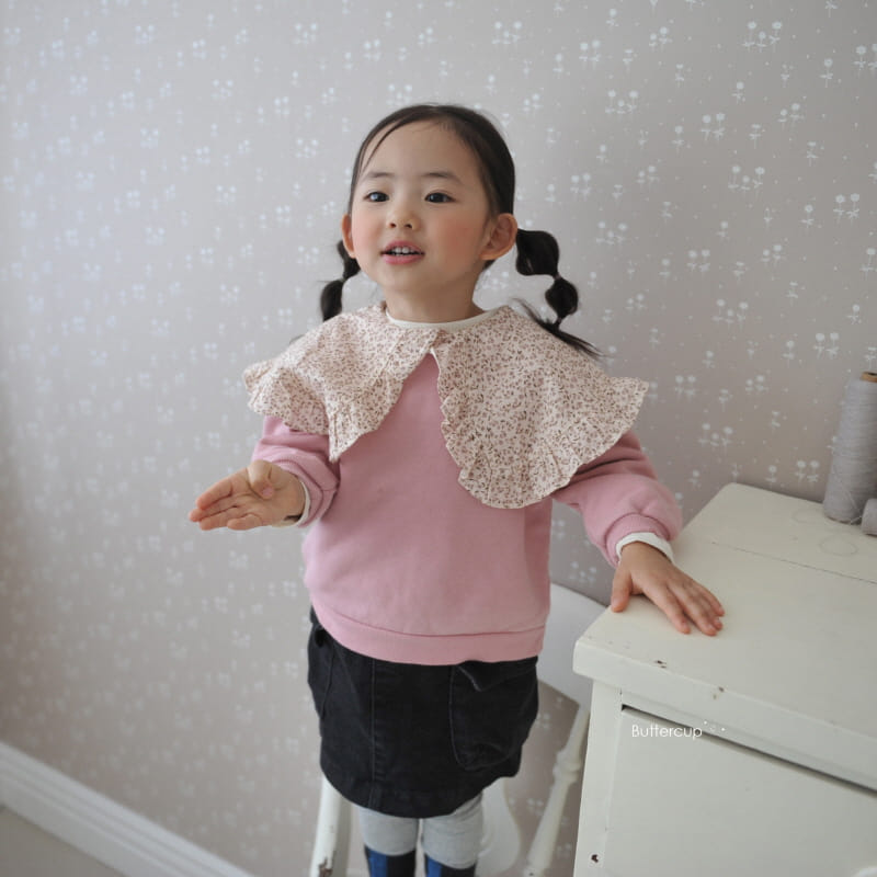 Buttercup - Korean Children Fashion - #todddlerfashion - Small Flower Big Sweatshirt