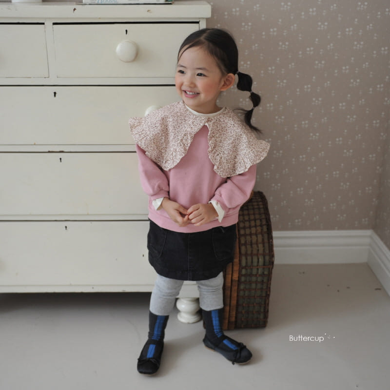 Buttercup - Korean Children Fashion - #toddlerclothing - Small Flower Big Sweatshirt - 2