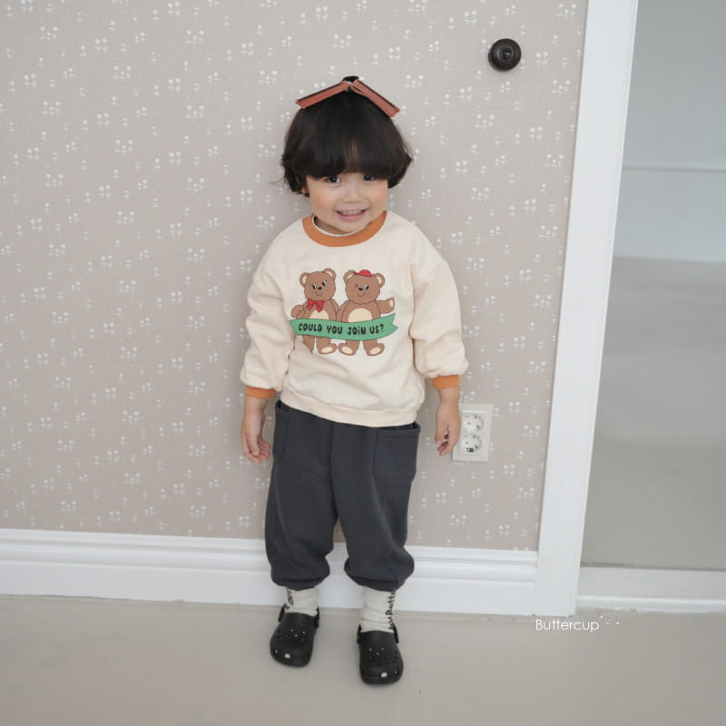 Buttercup - Korean Children Fashion - #toddlerclothing - Join Bear Sweatshirt