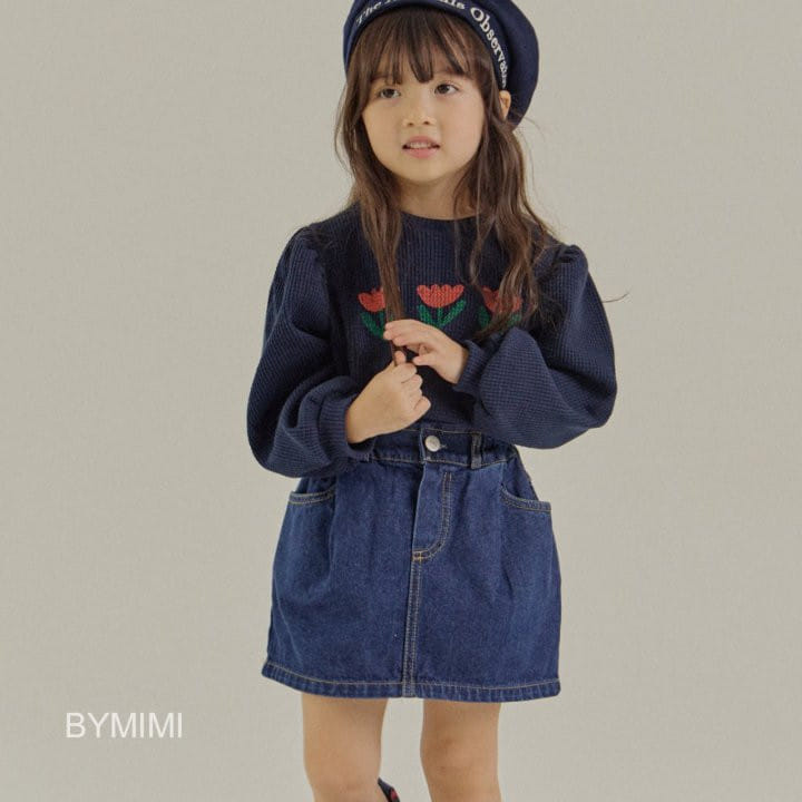 Bymimi - Korean Children Fashion - #childofig - Hei Denim Skirt