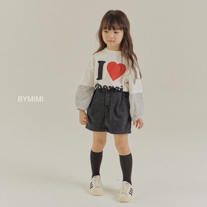 Bymimi - Korean Children Fashion - #childrensboutique - Hei Denim Skirt - 2