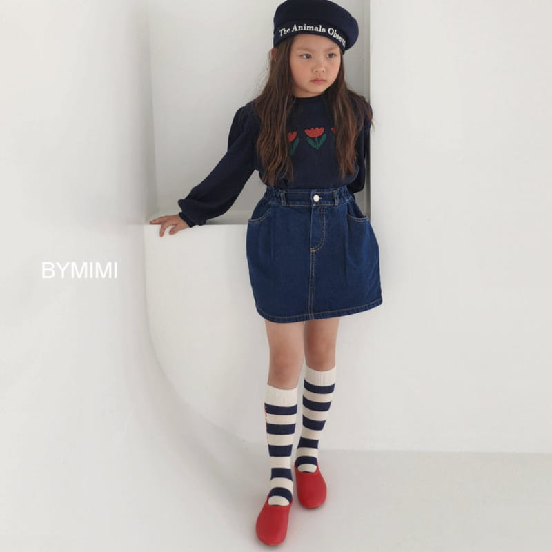 Bymimi - Korean Children Fashion - #kidsshorts - Waffle Tee - 9