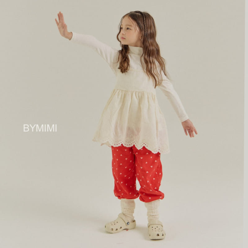 Bymimi - Korean Children Fashion - #kidsshorts - Heart PAnts - 8