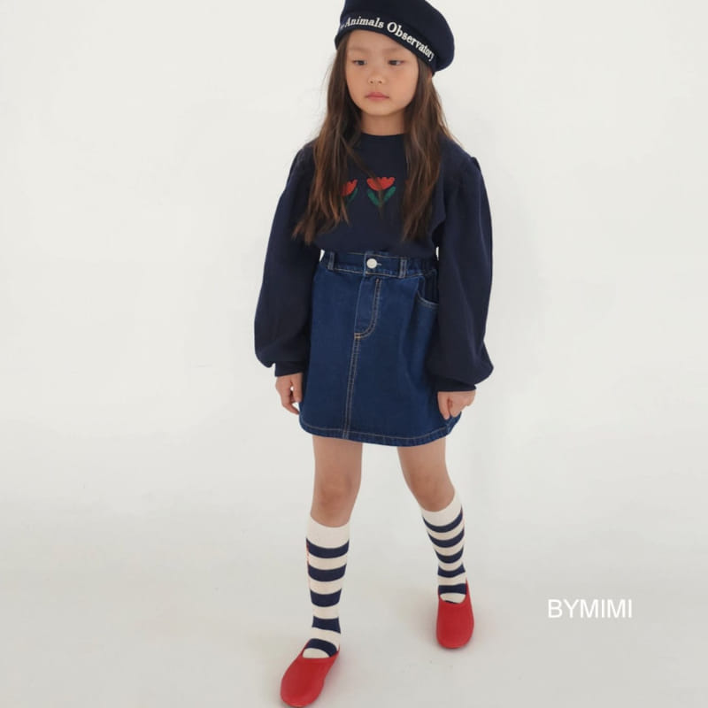 Bymimi - Korean Children Fashion - #kidzfashiontrend - Waffle Tee - 11