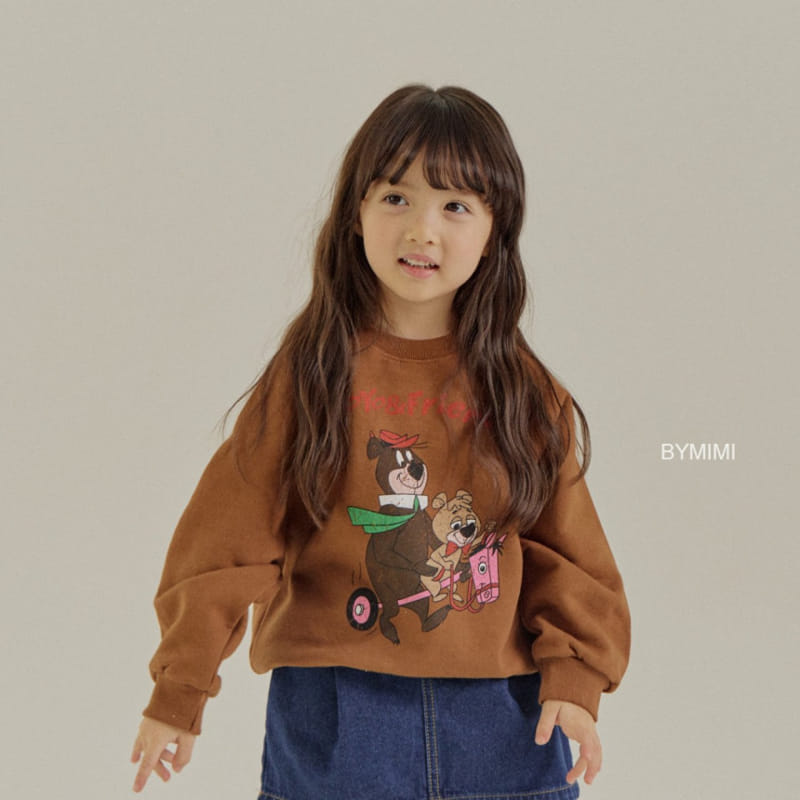 Bymimi - Korean Children Fashion - #kidzfashiontrend - Bear Sweatshirt - 8