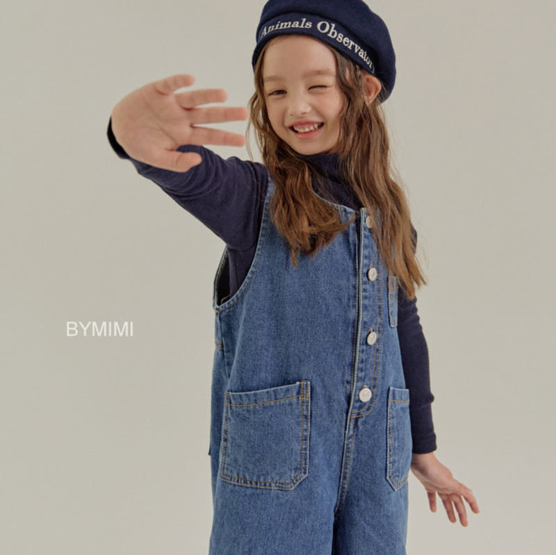 Bymimi - Korean Children Fashion - #littlefashionista - Jenny Denim Bodysuit - 2