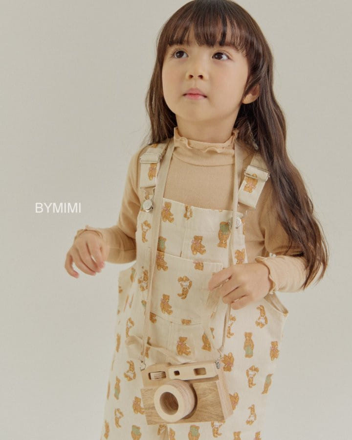 Bymimi - Korean Children Fashion - #magicofchildhood - Bear Dungarees Pants