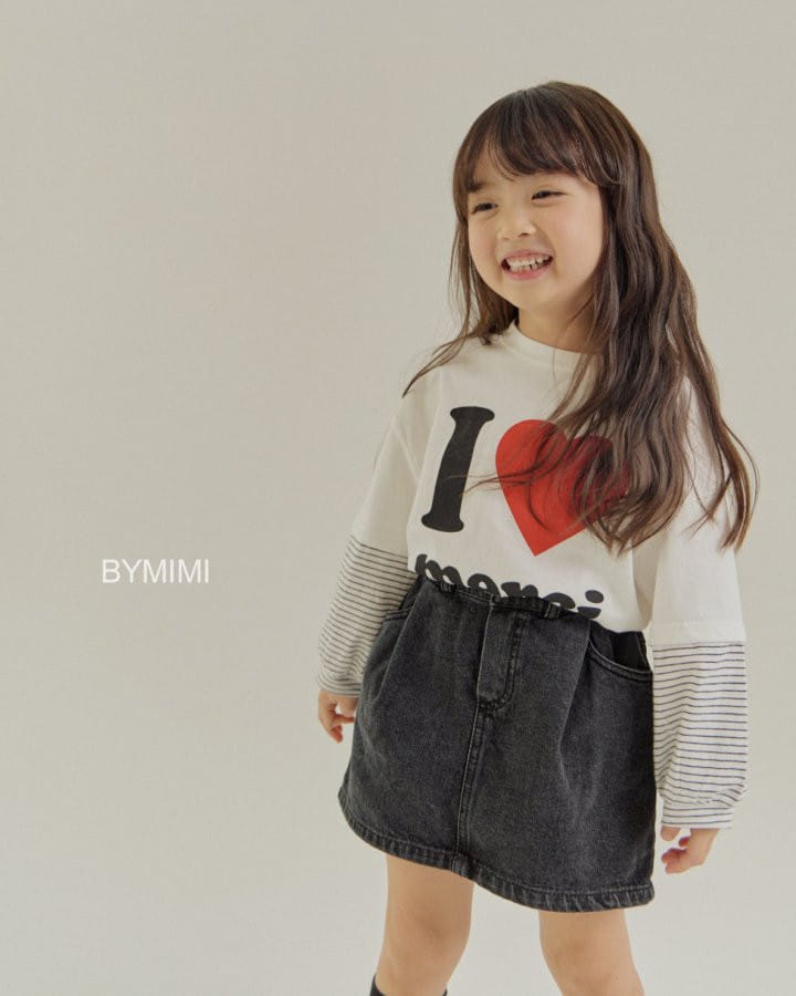 Bymimi - Korean Children Fashion - #magicofchildhood - Hei Denim Skirt - 11