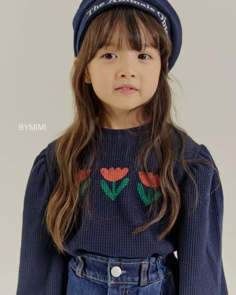 Bymimi - Korean Children Fashion - #prettylittlegirls - Waffle Tee - 2