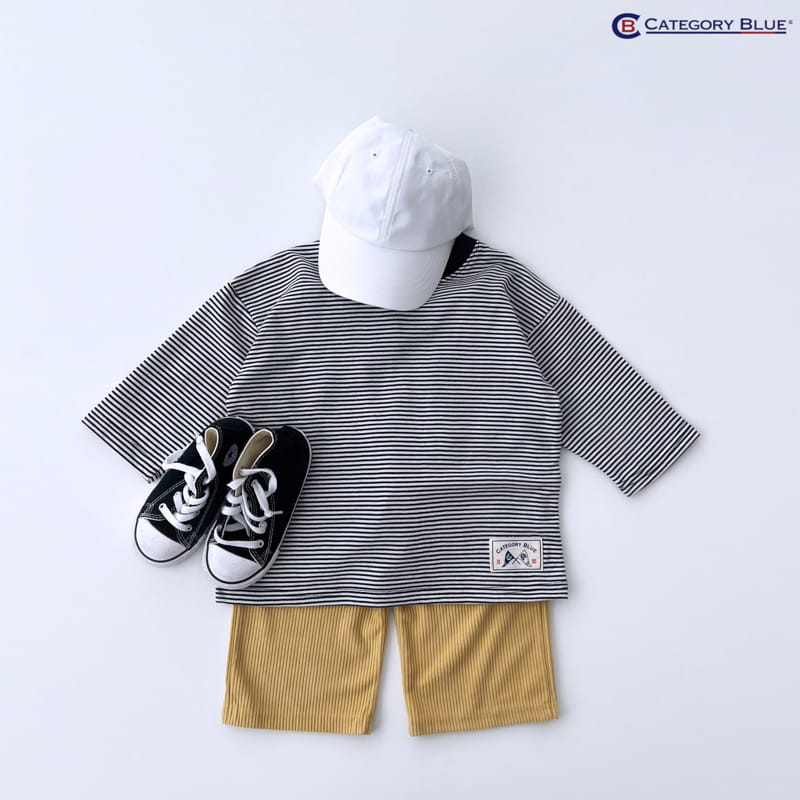 Category Blue - Korean Children Fashion - #childofig - Small Stripes Tee - 8