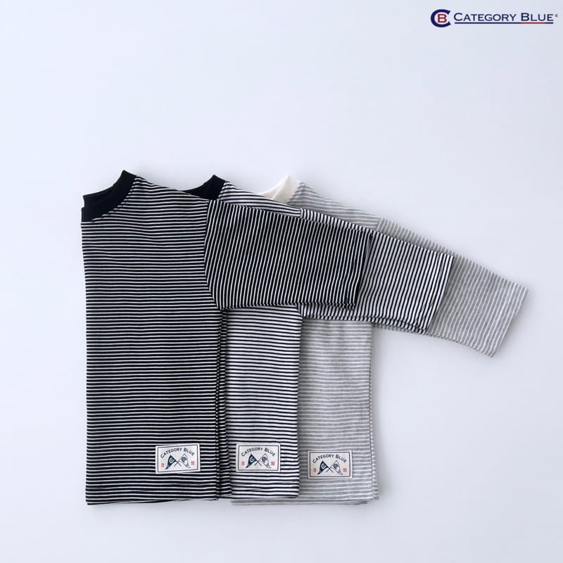 Category Blue - Korean Children Fashion - #littlefashionista - Small Stripes Tee