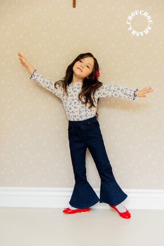 Chouchou Shasha - Korean Children Fashion - #Kfashion4kids - Denim Jeans - 3
