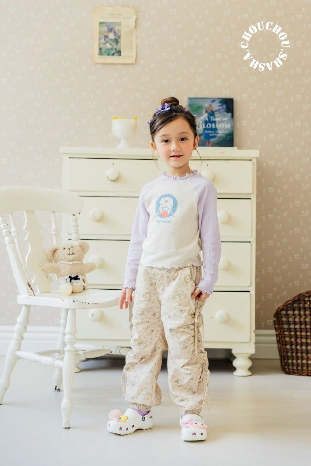 Chouchou Shasha - Korean Children Fashion - #Kfashion4kids - Flower Shirring Pants - 2