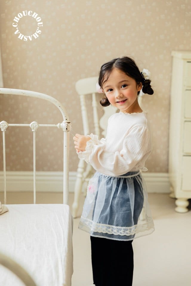 Chouchou Shasha - Korean Children Fashion - #childofig - Lace Tee - 2