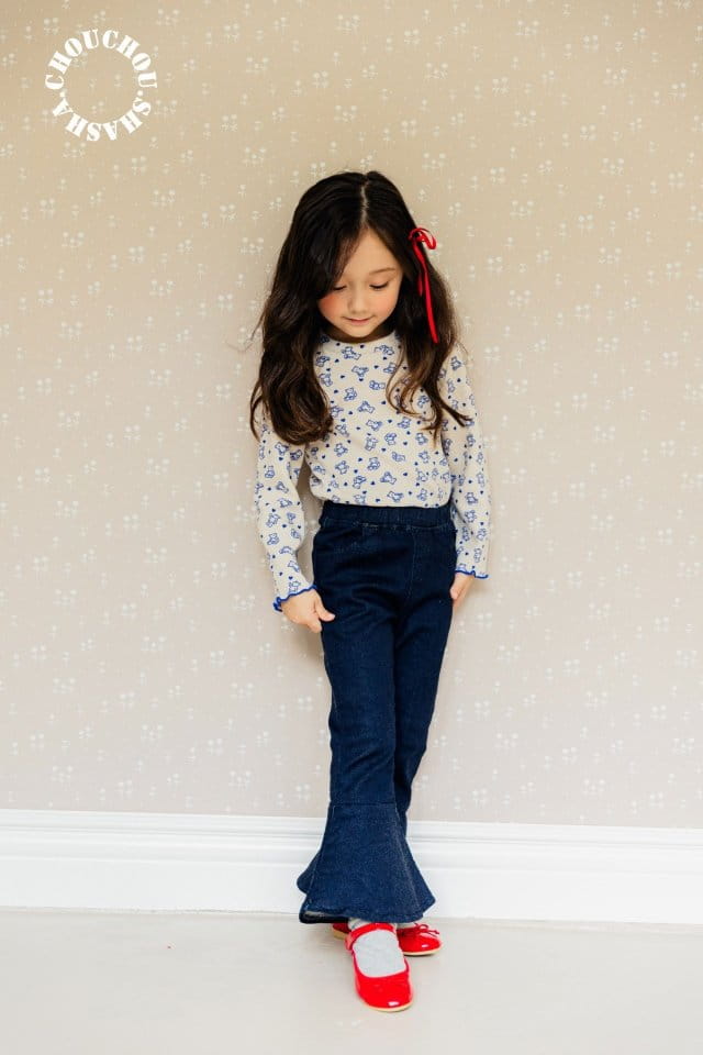 Chouchou Shasha - Korean Children Fashion - #kidsstore - Denim Jeans
