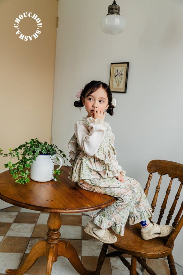 Chouchou Shasha - Korean Children Fashion - #kidzfashiontrend - Mue Top Bottom Set