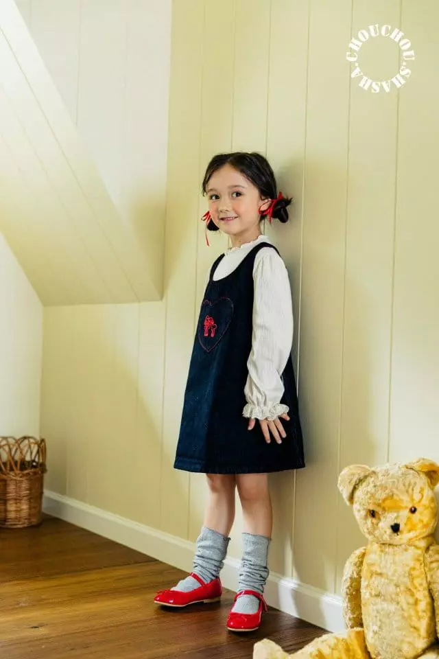 Chouchou Shasha - Korean Children Fashion - #littlefashionista - Anne Denim One-piece