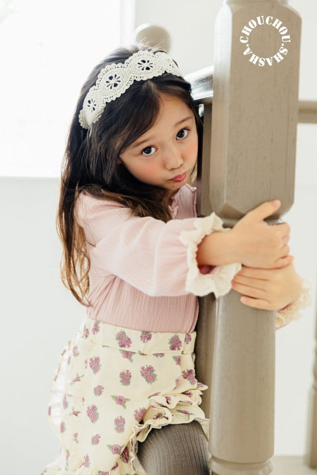 Chouchou Shasha - Korean Children Fashion - #littlefashionista - Lace Tee - 12