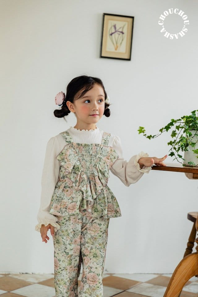 Chouchou Shasha - Korean Children Fashion - #littlefashionista - Mue Top Bottom Set - 4