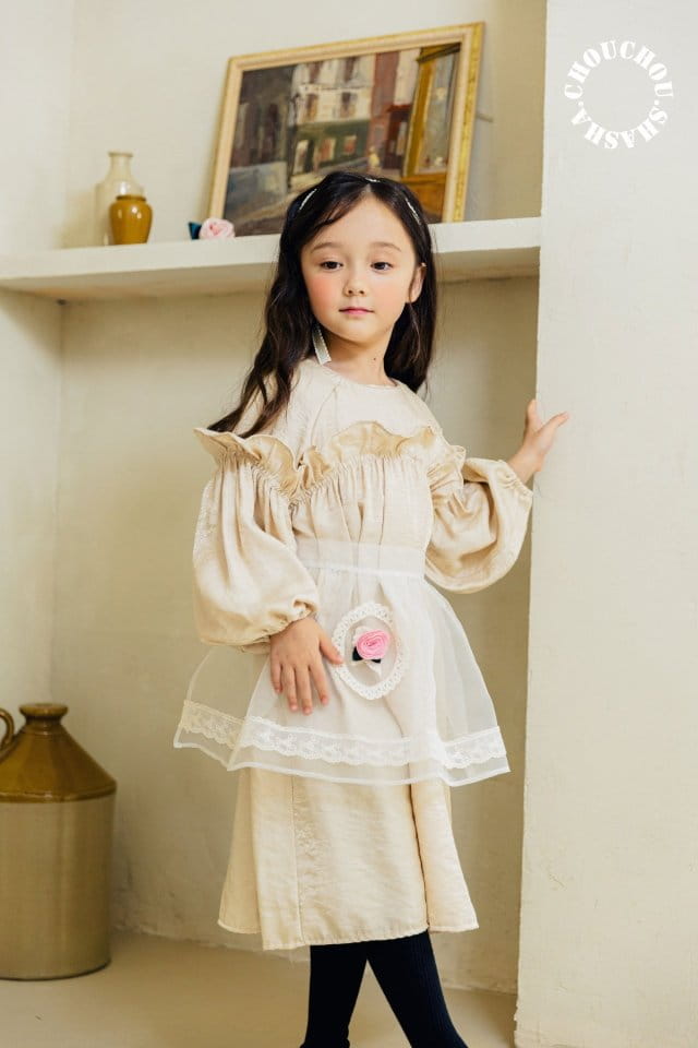 Chouchou Shasha - Korean Children Fashion - #magicofchildhood - Flower Apron