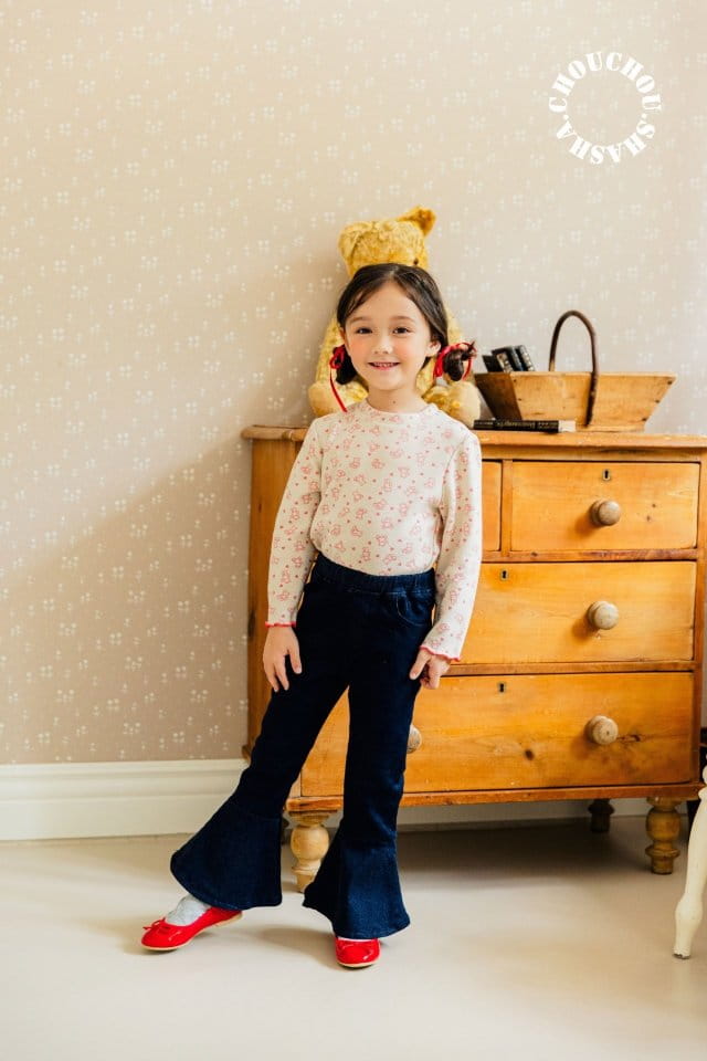Chouchou Shasha - Korean Children Fashion - #prettylittlegirls - Denim Jeans - 7