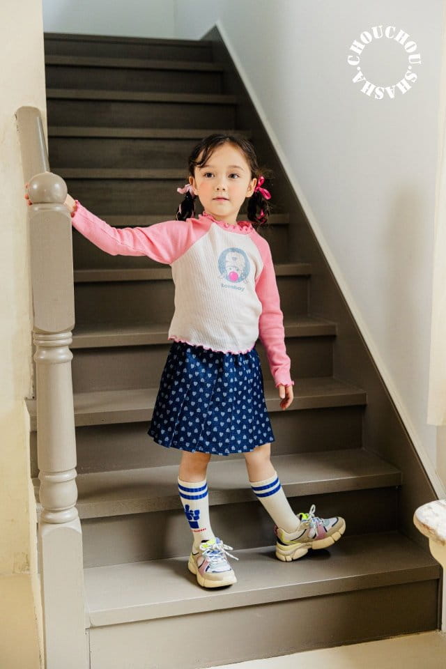 Chouchou Shasha - Korean Children Fashion - #toddlerclothing - Heart Wrinkle Pants - 6