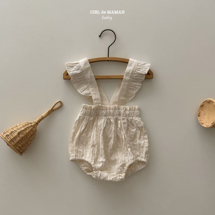 Ciel De Maman - Korean Baby Fashion - #babyboutiqueclothing - Frill Dungarees Bloomer