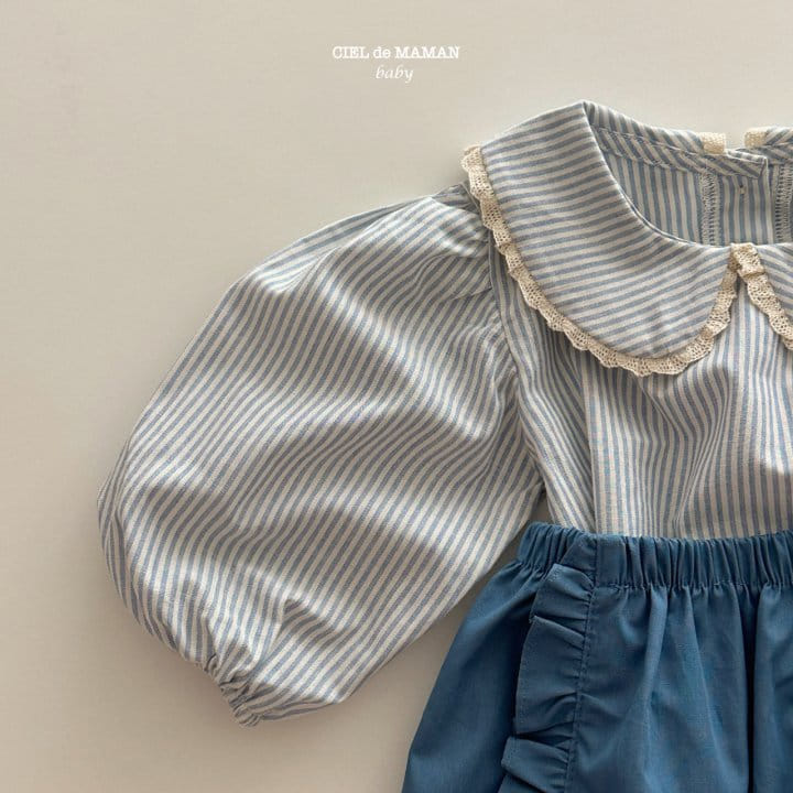 Ciel De Maman - Korean Baby Fashion - #babyboutiqueclothing - Shu Collar Blouse - 4