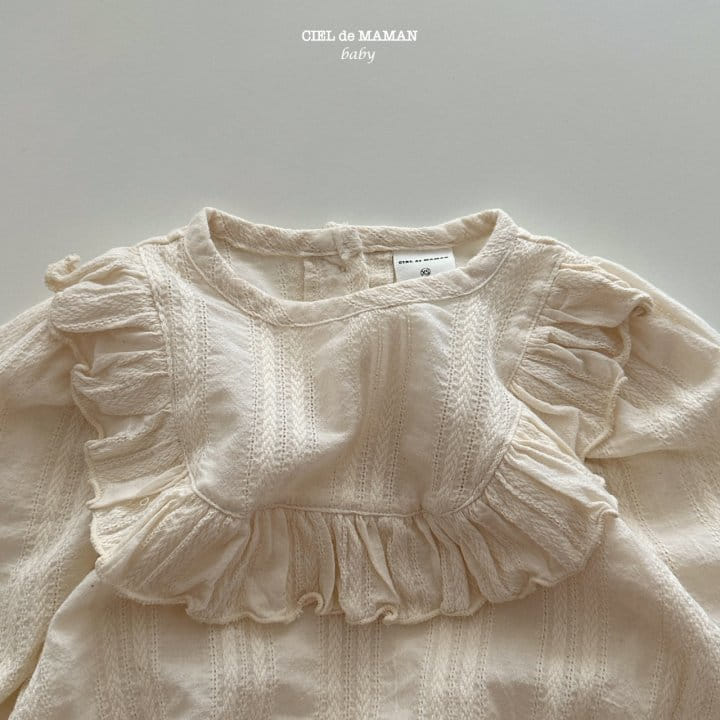 Ciel De Maman - Korean Baby Fashion - #babyclothing - Rabbit Frill Bodysuit - 2