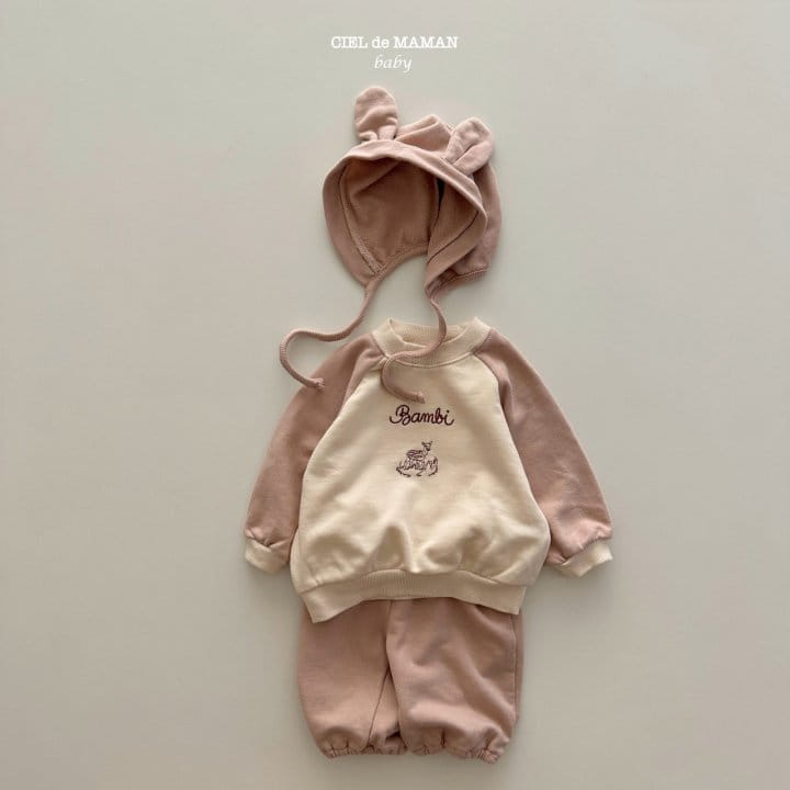 Ciel De Maman - Korean Baby Fashion - #babyclothing - Bambi Top Bottom Set