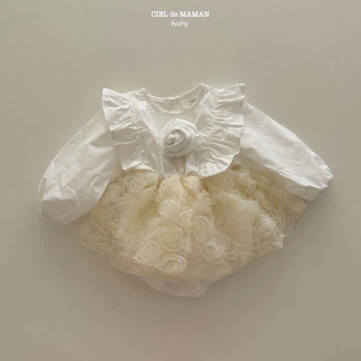Ciel De Maman - Korean Baby Fashion - #babyclothing - Rose Dress Bodysuit