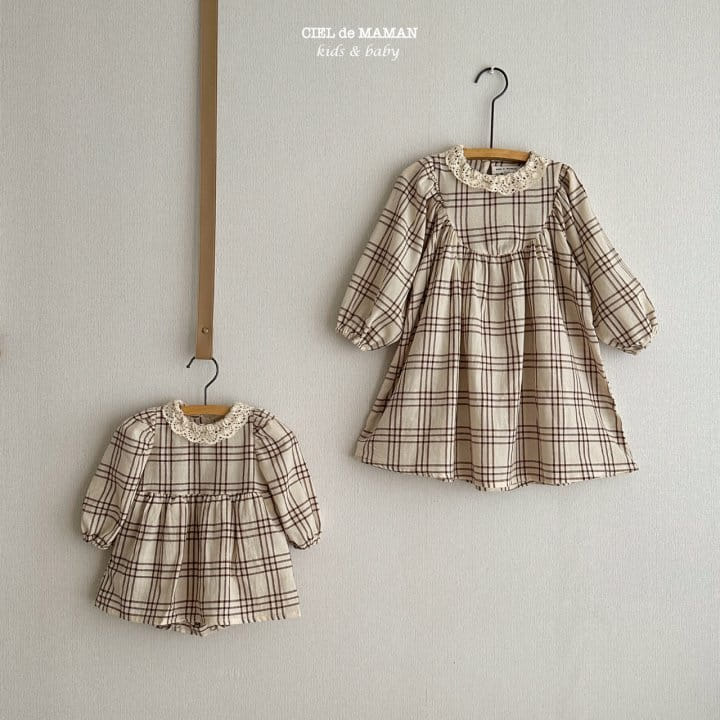 Ciel De Maman - Korean Baby Fashion - #babyfashion - Lace Collar One-piece Bodysuit - 9
