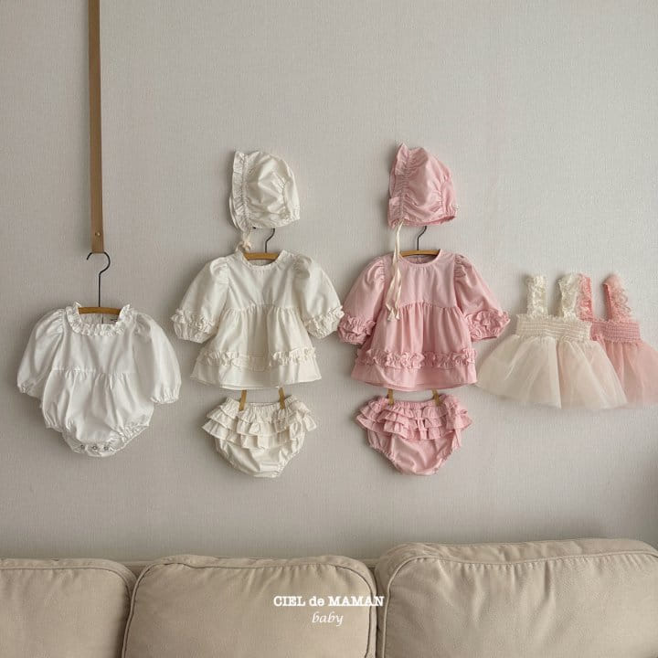 Ciel De Maman - Korean Baby Fashion - #babyfever - Cancan Sha One-piece - 10