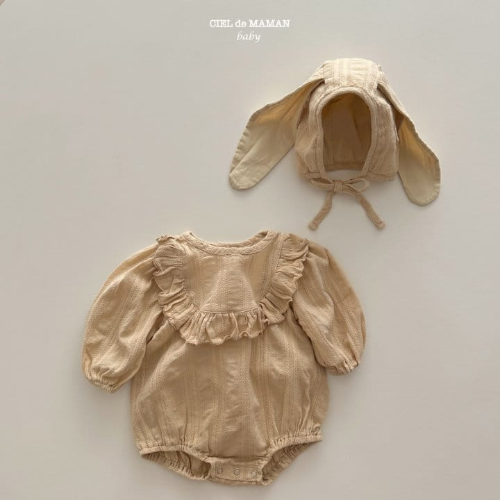 Ciel De Maman - Korean Baby Fashion - #babyfashion - Rabbit Frill Bodysuit - 4