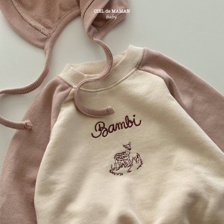 Ciel De Maman - Korean Baby Fashion - #babyfever - Bambi Top Bottom Set - 3