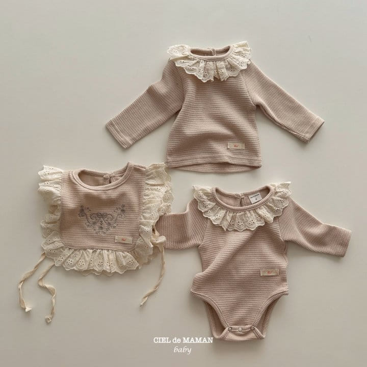 Ciel De Maman - Korean Baby Fashion - #babygirlfashion - Waffle Bodysuit