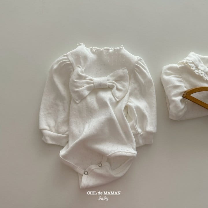 Ciel De Maman - Korean Baby Fashion - #babygirlfashion - Ribbon Bodysuit - 7