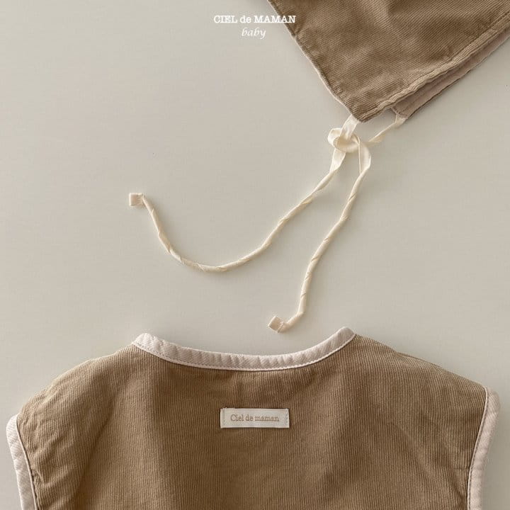 Ciel De Maman - Korean Baby Fashion - #babygirlfashion - Quilting Vest Bonnet Set - 6