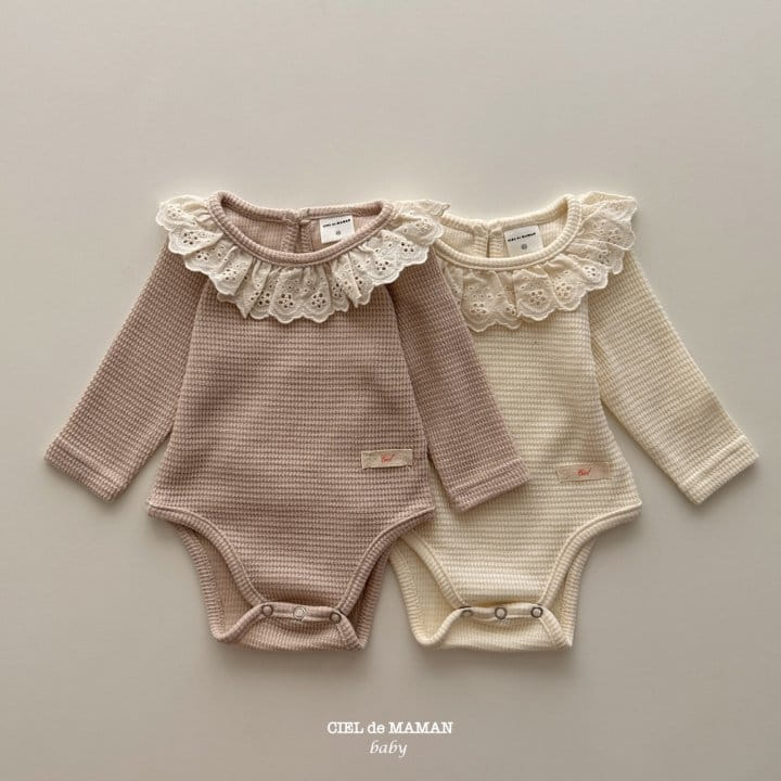 Ciel De Maman - Korean Baby Fashion - #babylifestyle - Frill Waffle Tee - 3