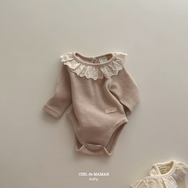 Ciel De Maman - Korean Baby Fashion - #babylifestyle - Frill Waffle Tee - 4
