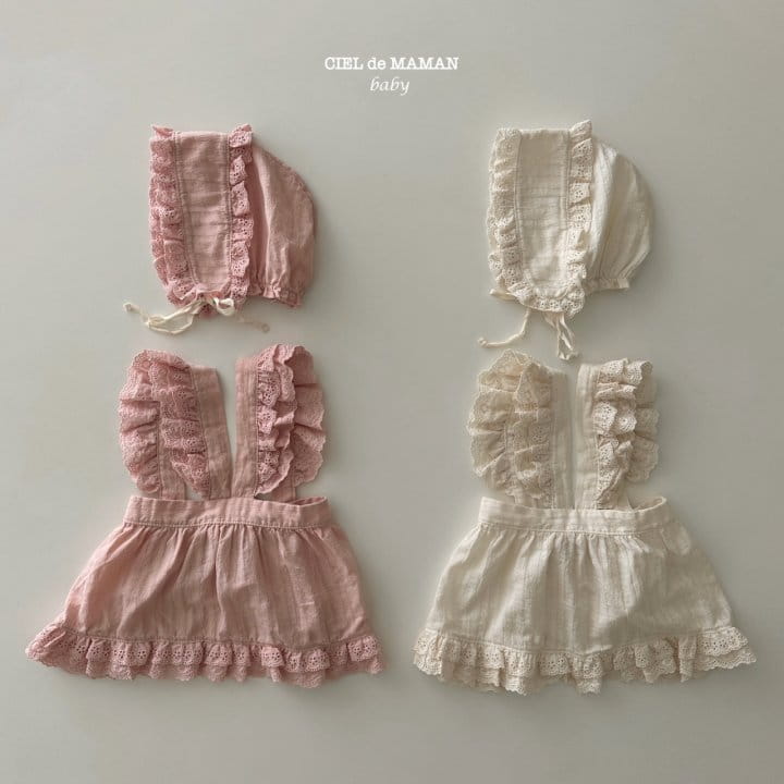 Ciel De Maman - Korean Baby Fashion - #babyoninstagram - Frill Bonnet