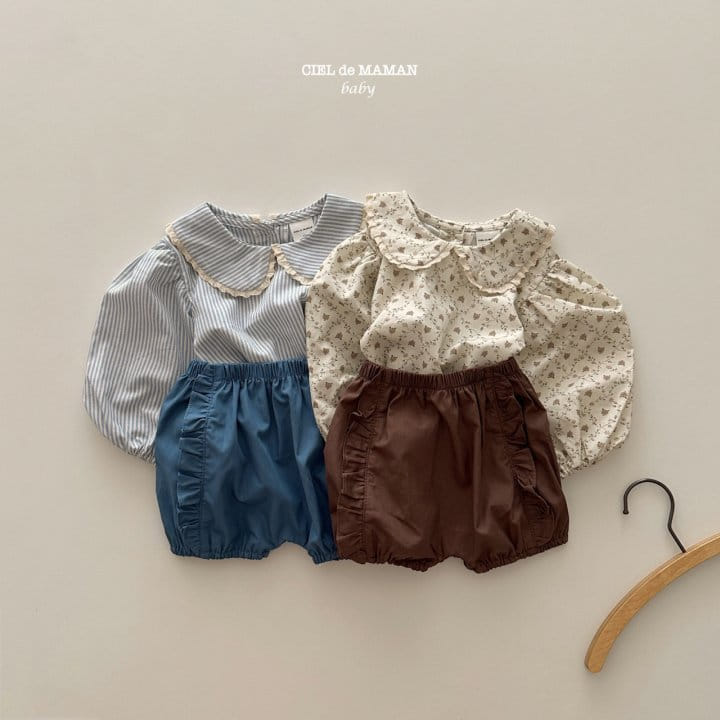 Ciel De Maman - Korean Baby Fashion - #babyoutfit - Shu Collar Blouse - 12