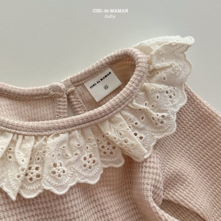 Ciel De Maman - Korean Baby Fashion - #babyoutfit - Waffle Bodysuit - 5