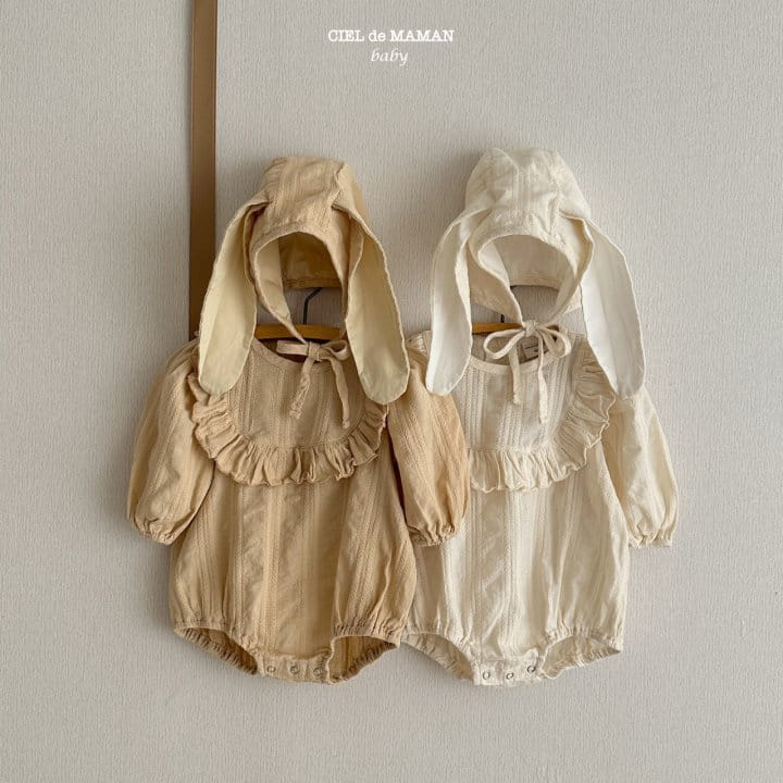 Ciel De Maman - Korean Baby Fashion - #babyoutfit - Rabbit Frill Bodysuit - 10