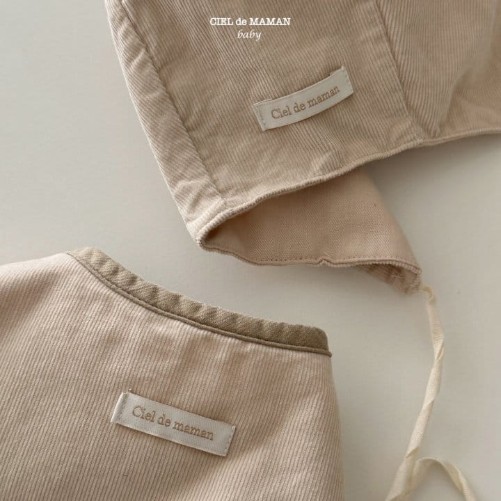 Ciel De Maman - Korean Baby Fashion - #babyoutfit - Quilting Vest Bonnet Set - 10