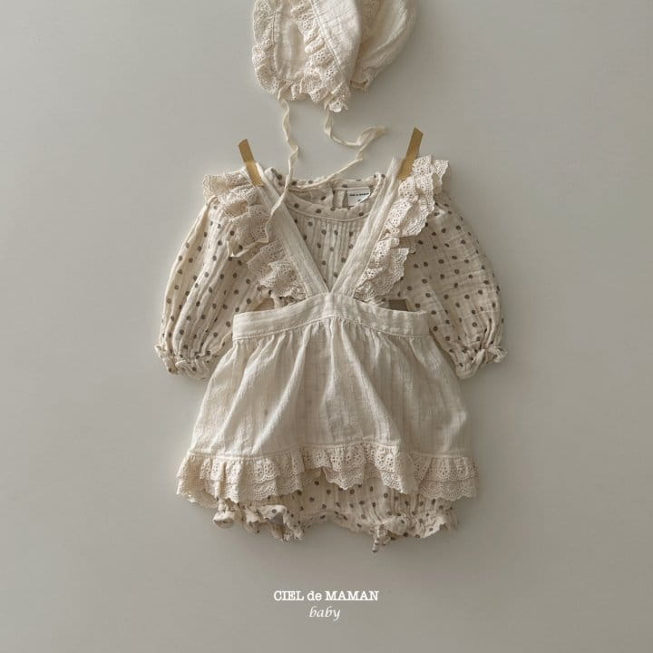 Ciel De Maman - Korean Baby Fashion - #babyoutfit - Frill Bonnet - 4