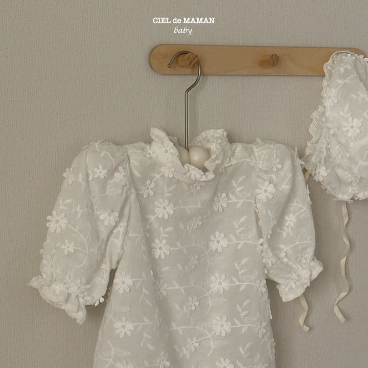 Ciel De Maman - Korean Baby Fashion - #onlinebabyboutique - Flower Bodysuit - 2